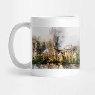 Notre-Dame de Paris Watercolor 02 Mug